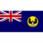 西部澳大利亚国旗的向量剪贴画
